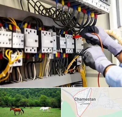 رفع اتصالی برق در چمستان
