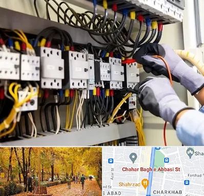 رفع اتصالی برق در چهارباغ اصفهان