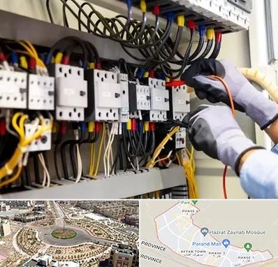 رفع اتصالی برق در پرند