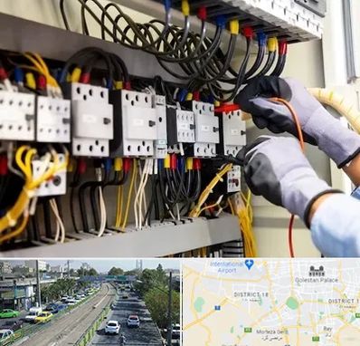 رفع اتصالی برق در جنوب تهران