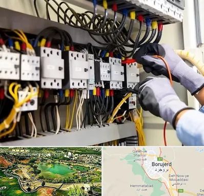 رفع اتصالی برق در بروجرد