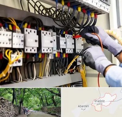 رفع اتصالی برق در شاندیز مشهد