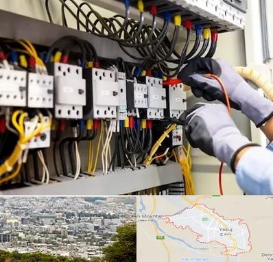 رفع اتصالی برق در یاسوج