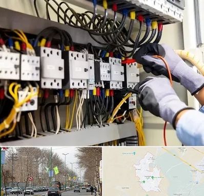 رفع اتصالی برق در نظرآباد کرج