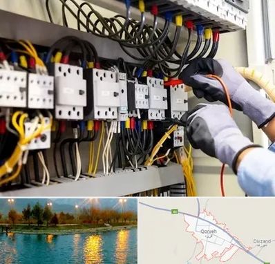 رفع اتصالی برق در قروه