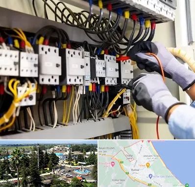 رفع اتصالی برق در رودسر