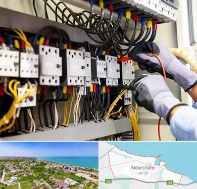 رفع اتصالی برق در نوشهر