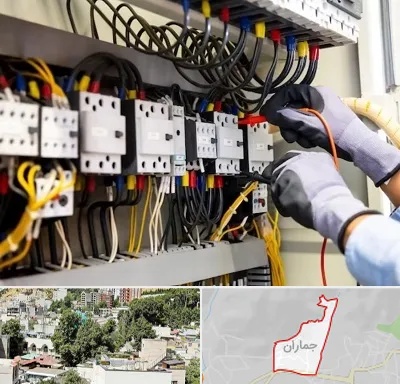 رفع اتصالی برق در جماران