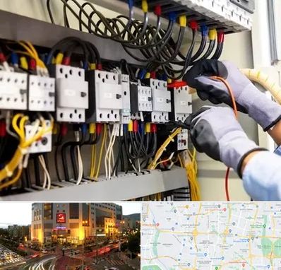 رفع اتصالی برق در جنت آباد تهران