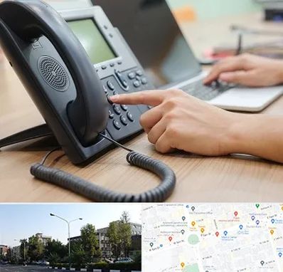 نصاب تلفن سانترال در میدان کاج