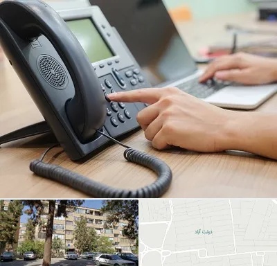 نصاب تلفن سانترال در دولت آباد
