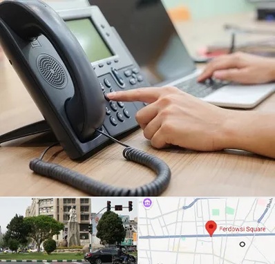 نصاب تلفن سانترال در میدان فردوسی تهران