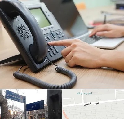 نصاب تلفن سانترال در سی متری جی