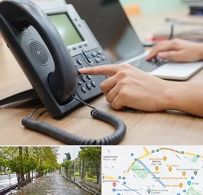 نصاب تلفن سانترال در خیابان ارم شیراز