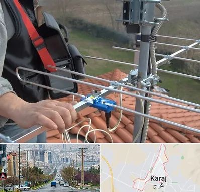 نصاب آنتن تلویزیون در گوهردشت کرج