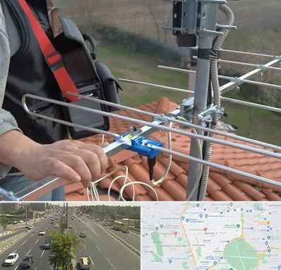 نصاب آنتن تلویزیون در منطقه 17 تهران