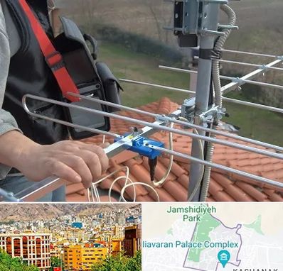 نصاب آنتن تلویزیون در نیاوران