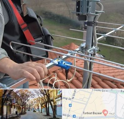 نصاب آنتن تلویزیون در تربیت تبریز