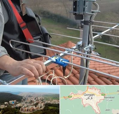 نصاب آنتن تلویزیون در گرگان