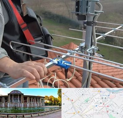 نصاب آنتن تلویزیون در عفیف آباد شیراز