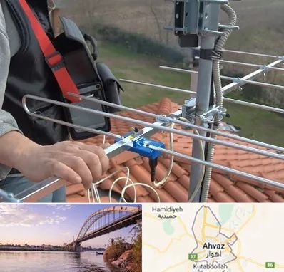 نصاب آنتن تلویزیون در اهواز