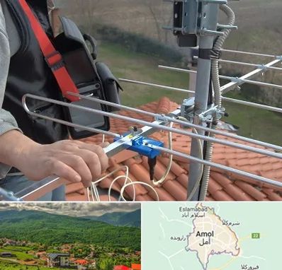 نصاب آنتن تلویزیون در آمل