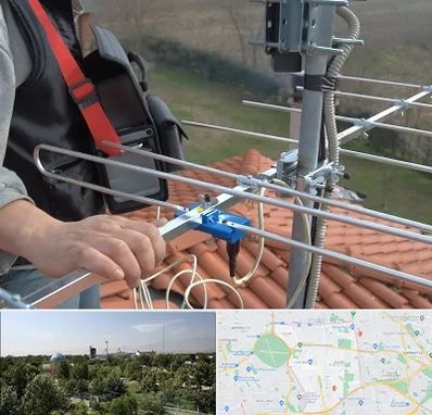 نصاب آنتن تلویزیون در منطقه 16 تهران