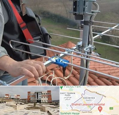 نصاب آنتن تلویزیون در حکیمیه