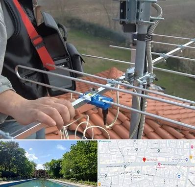 نصاب آنتن تلویزیون در هشت بهشت اصفهان