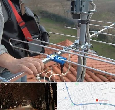 نصاب آنتن تلویزیون در ابوریحان تبریز