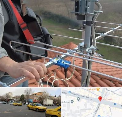 نصاب آنتن تلویزیون در شهناز تبریز