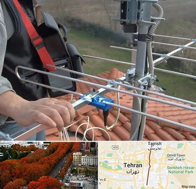 نصاب آنتن تلویزیون در ولیعصر