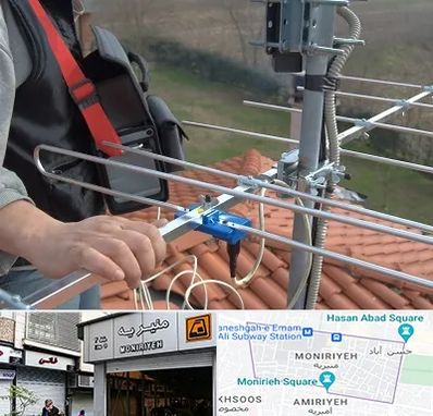 نصاب آنتن تلویزیون در منیریه