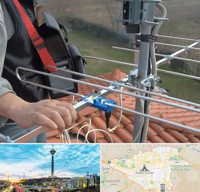 نصاب آنتن تلویزیون در تهران