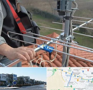 نصاب آنتن تلویزیون در شریعتی مشهد