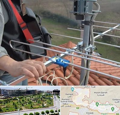 نصاب آنتن تلویزیون در پردیس