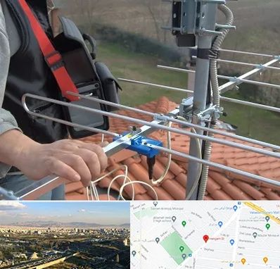 نصاب آنتن تلویزیون در هنگام