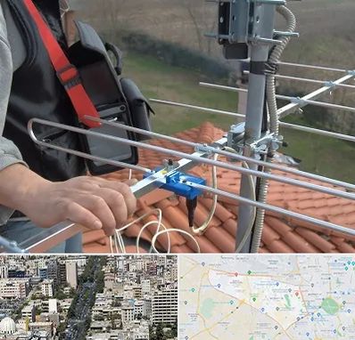 نصاب آنتن تلویزیون در منطقه 18 تهران