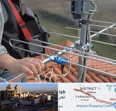 نصاب آنتن تلویزیون در فرمانیه