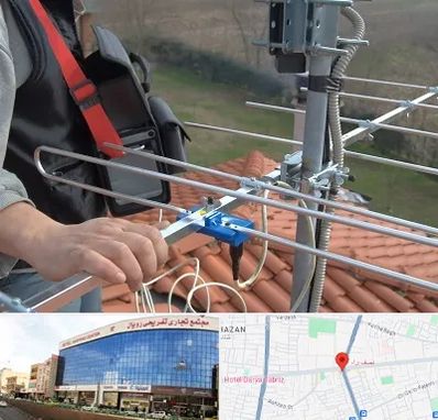 نصاب آنتن تلویزیون در نصف راه تبریز