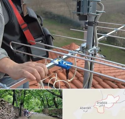 نصاب آنتن تلویزیون در شاندیز مشهد