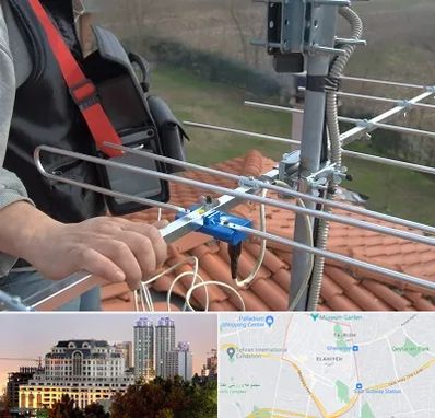 نصاب آنتن تلویزیون در فرشته