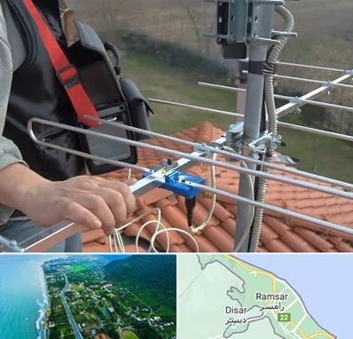 نصاب آنتن تلویزیون در رامسر