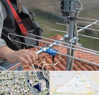 نصاب آنتن تلویزیون در قاسم آباد مشهد