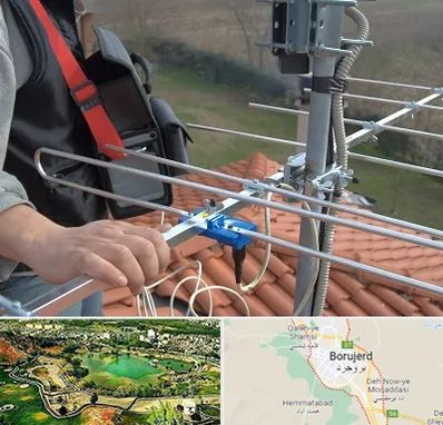 نصاب آنتن تلویزیون در بروجرد