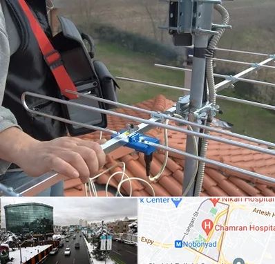 نصاب آنتن تلویزیون در اقدسیه