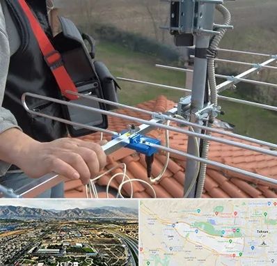 نصاب آنتن تلویزیون در منطقه 21 تهران