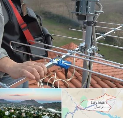 نصاب آنتن تلویزیون در لواسان