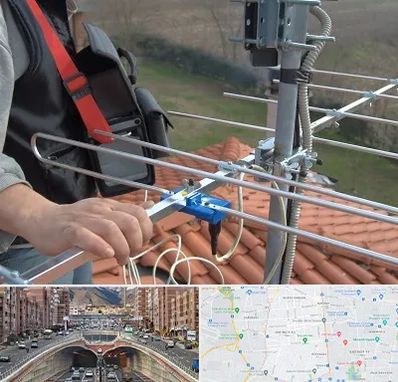 نصاب آنتن تلویزیون در منطقه 10 تهران