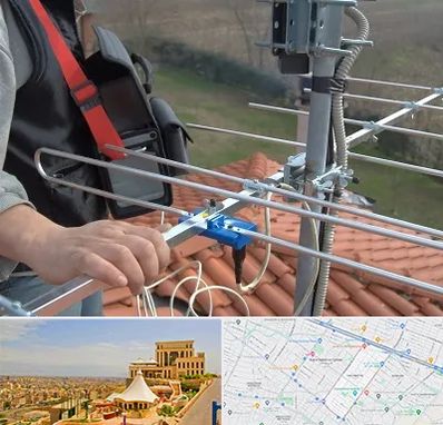 نصاب آنتن تلویزیون در هاشمیه مشهد